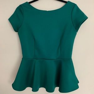Emerald green blouse